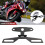 (Par défaut) Support de plaque d'immatriculation de moto Feu arrière fixe Support de cadre de plaque 3