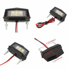 12V motorfiets kenteken LED-licht Waterdicht motorfiets kentekenlicht Motorvoertuigframe en lichaamsdelen