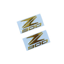 (Z900 Gold) Motorrad 3D Emblem Abzeichen Aufkleber Tank Rad Z900 Fahrzeug Aufkleber Weiche Reflektierende