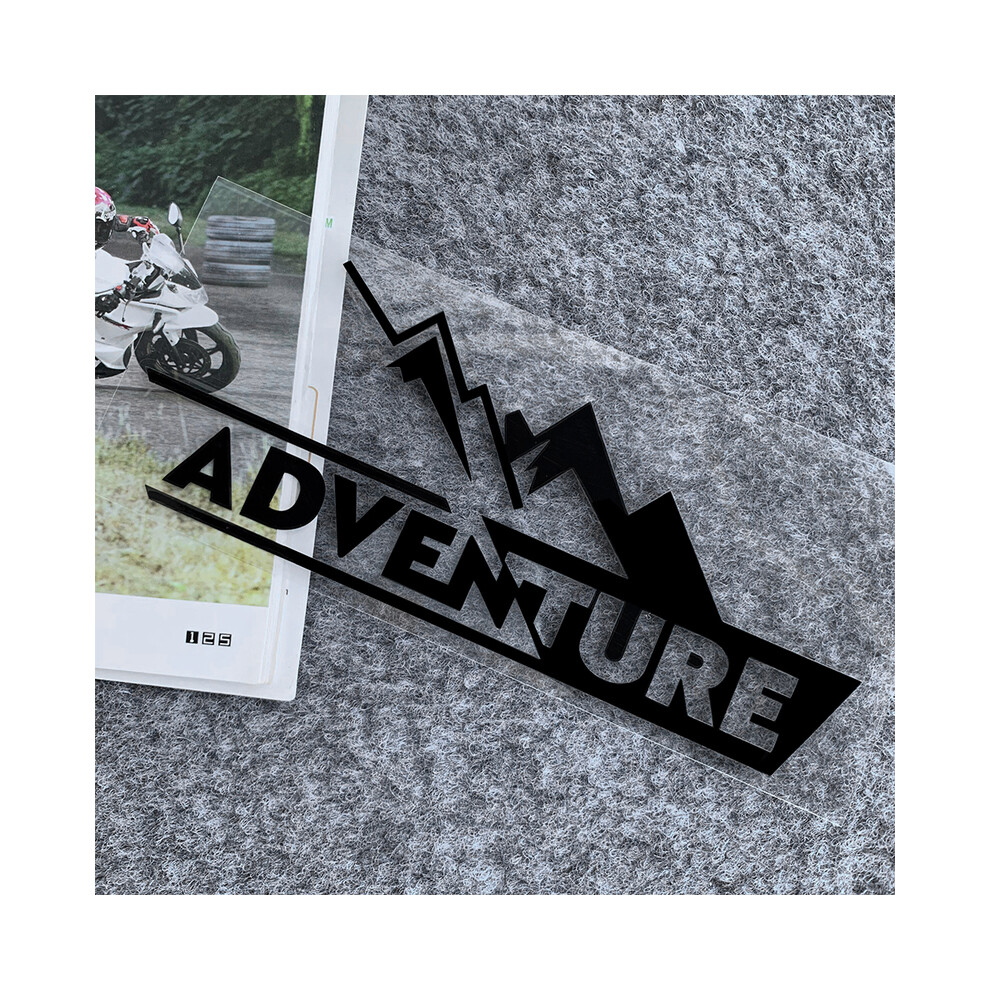 (D 02-16,1 x 6,4 cm) Autocollants de coffre de moto de course d'aventure ADV, boîte arrière époxy 40