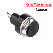 (1 sztuka) 12 V CNC kierunkowskazy motocyklowe LED migacz na kierownicę 22 mm migające światło kierunkowskazów