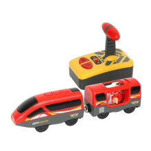 (NO 4) Set di treni elettrici RC giocattoli per bambini giocattolo per slot pressofuso per auto adatto