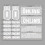 (Λευκό) Αμορτισέρ Αδιάβροχο Ohlins Logo Vehicle Decals Αμορτισέρ μοτοσυκλέτας 1