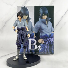 (A)20cm Bandai Anime Figure Shippuden Uchiha Sasuke Hatake Kakashi Namikaze Minato Action Figure Collection