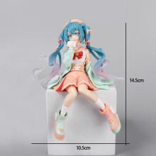 (14,5 Miku-With Box) 21cm Hatsune Miku Anime Figure Kawaii Thumbelina Vocaloid Wonderland PVC Action