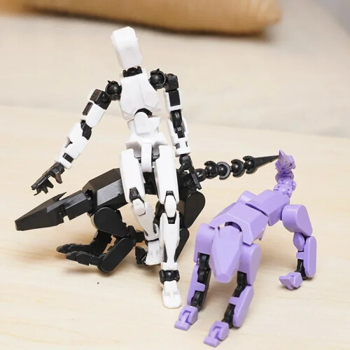 (Μωβ) Multi-Jointed Movable Shapeshift Robot Τρισδιάστατο τυπωμένο μανεκέν 1