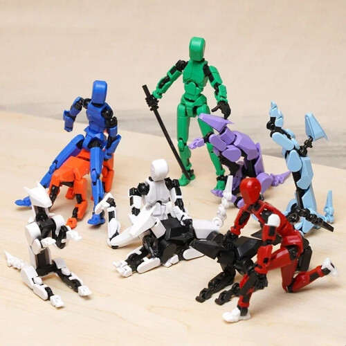 (Μωβ) Multi-Jointed Movable Shapeshift Robot Τρισδιάστατο τυπωμένο μανεκέν 2