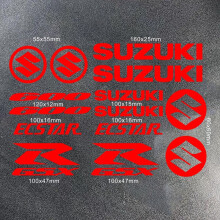 (600 Rot) Für Suzuki Gsxr 600 750 1000 Fahrzeugaufkleber Motorrad Tank Logo Aufkleber Kit