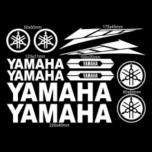 (Weiß)Vinyl Yamaha Fahrzeugaufkleber Motorrad Logo Tankaufkleber Yzf R1 R3 R6 Fz1 Fz6 Fz8 Tracer Fahrzeugaufkleber