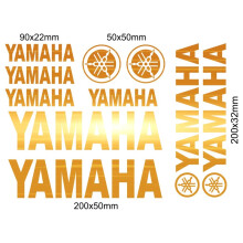 (Helles Gold)Vinyl Yamaha Fahrzeugaufkleber Motorrad Logo Tankaufkleber Yzf R1 R3 R6 Fz1 Fz6 Fz8 Tracer