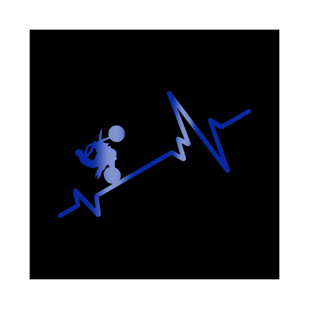 Autocollants de véhicule de moto (bleus) Autocollants créatifs en vinyle pour carrosserie de moto, garde-boue,