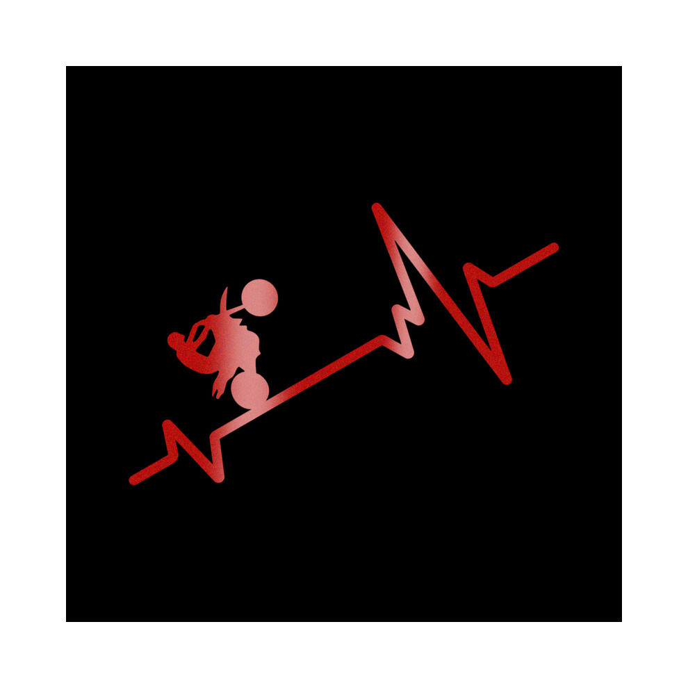 Autocollants de véhicule de moto (rouges) Autocollants créatifs en vinyle pour carrosserie de moto,