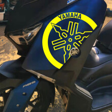 (Fluoreszierendes Gelb)Vinyl Yamaha Fahrzeugaufkleber Motorrad Logo Aufkleber Xmax 300 400