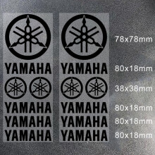 Kit adesivi per moto con logo Yamaha in vinile (nero)