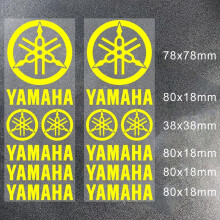Reflektierendes Gelb: Yamaha Fahrzeugaufkleber-Set – Logo- und Motorradaufkleber aus Vinyl