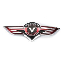 (1 Paar) 1 Paar Motorrad-Fahrzeugaufkleber, Gastank-Emblem-Abzeichen für Kawasaki Vulcan VN Classic