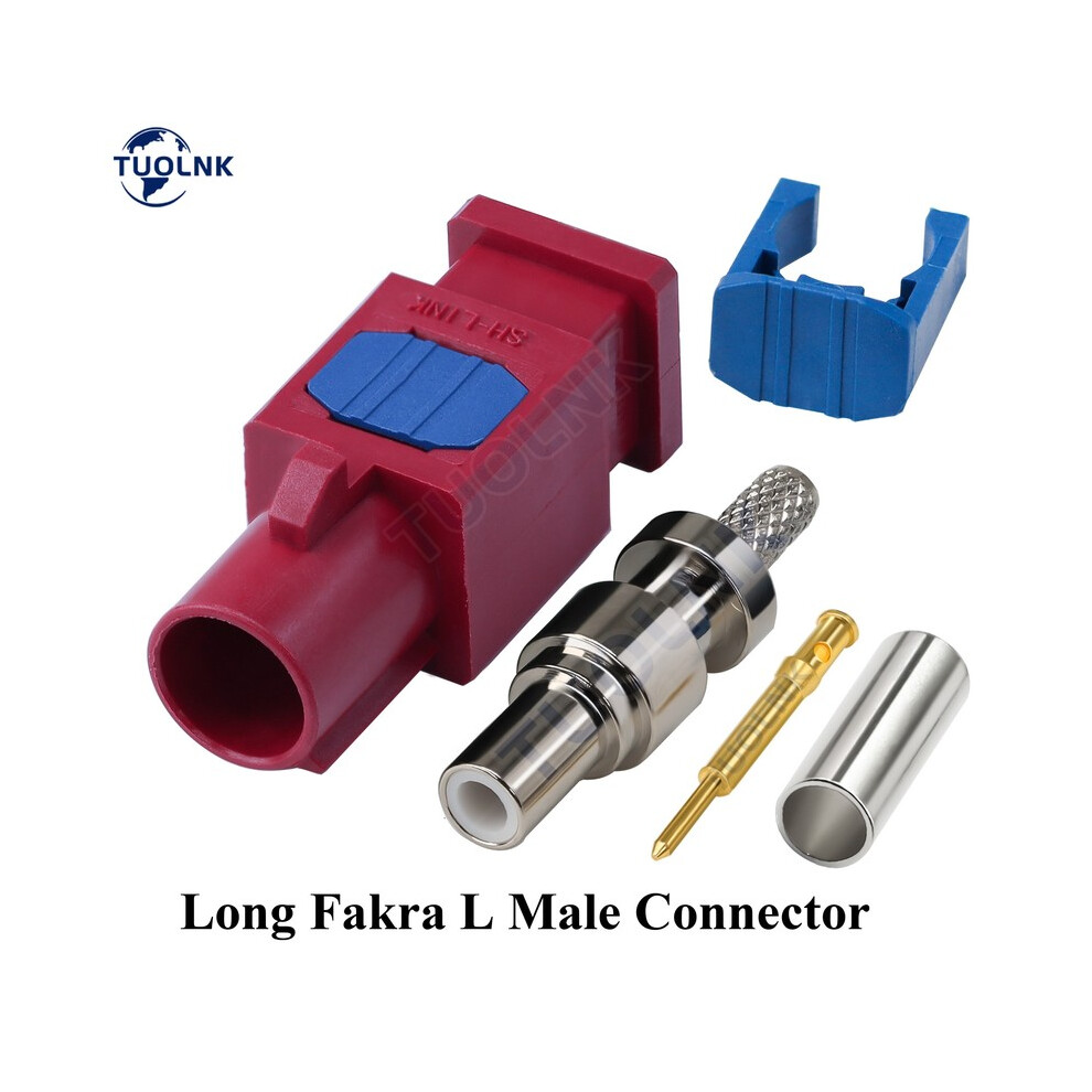 (Fakra11-LJJC-1.5) Connecteur à sertir Fakra plus long pour câble RG316 RG174 LMR100 Radio de voiture