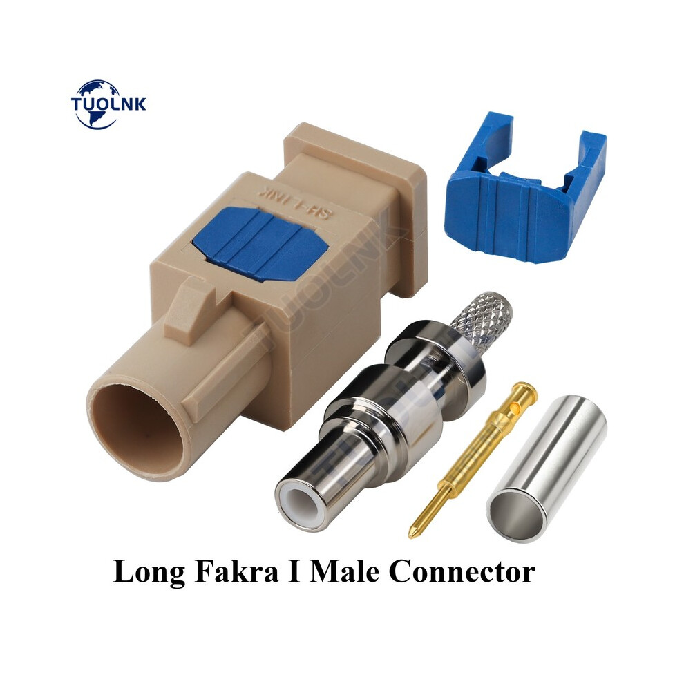 (Fakra9-IJJC-1.5) Connecteur à sertir Fakra plus long pour câble RG316 RG174 LMR100 Adaptateur d'antenne