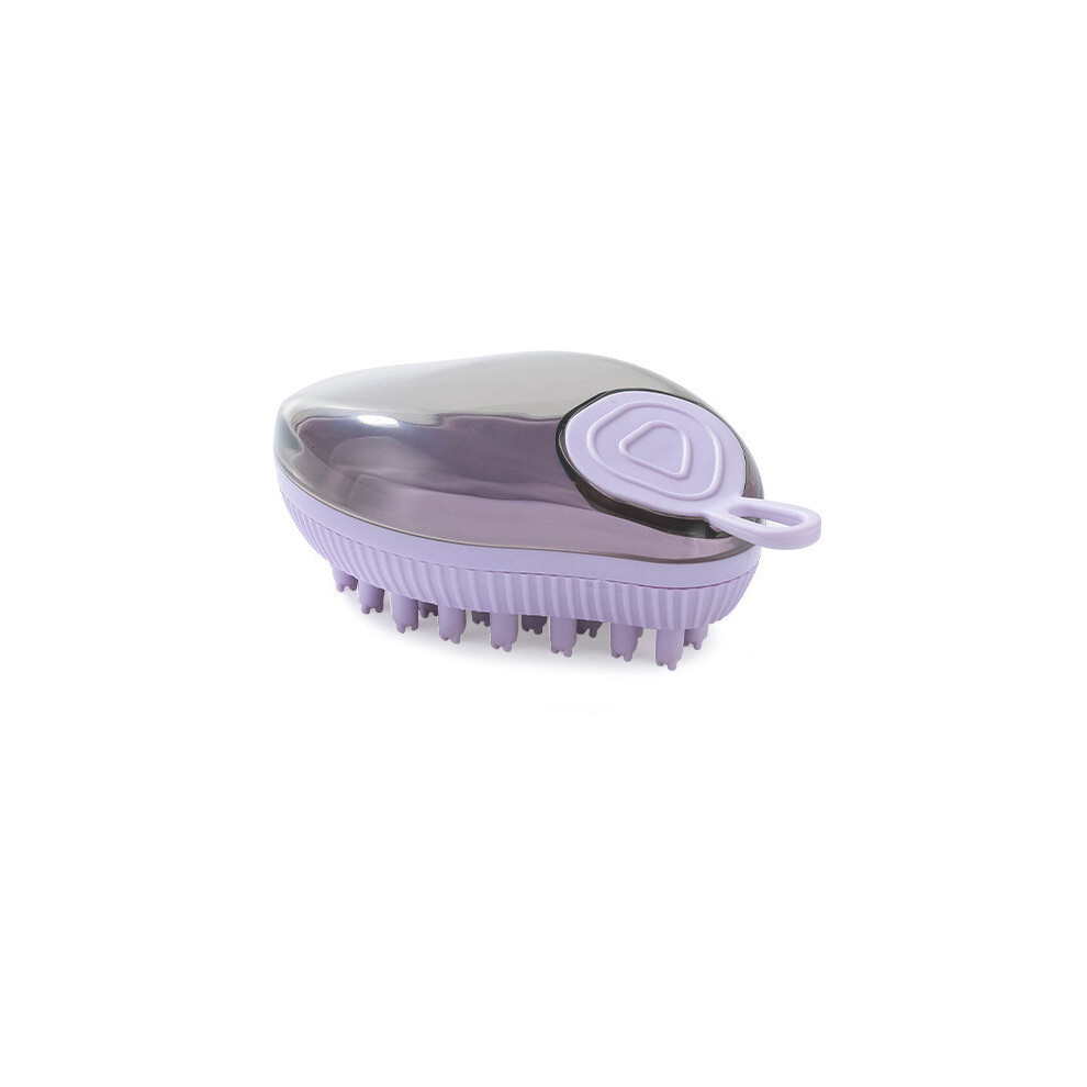 (Purple Coarse Head)Brosses de bain design en forme de mangue parfaites massage et nettoyage chats chiens