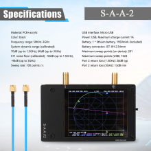 (2,8 Zoll S-A-A-2 V2)NanoVNA-F V2 4,3 Zoll IPS LCD Display Vektor Netzwerkanalysator S-A-A-2 Antennenanalysator