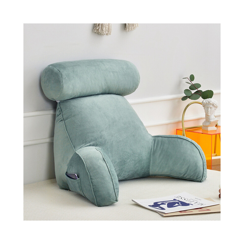 Coussin de dossier amovible en coton (bleu 75 x 40 x 40 cm) pour siège de voiture, canapé, dossier de