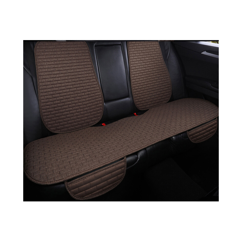 (marron-1 siège arrière) Housse de siège de voiture Coussin de protection de siège avant/arrière en