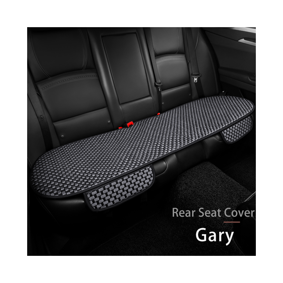 (Arrière gris) Karcle Ice Silk Housses de siège de voiture Coussin de siège d'été frais Coussins de