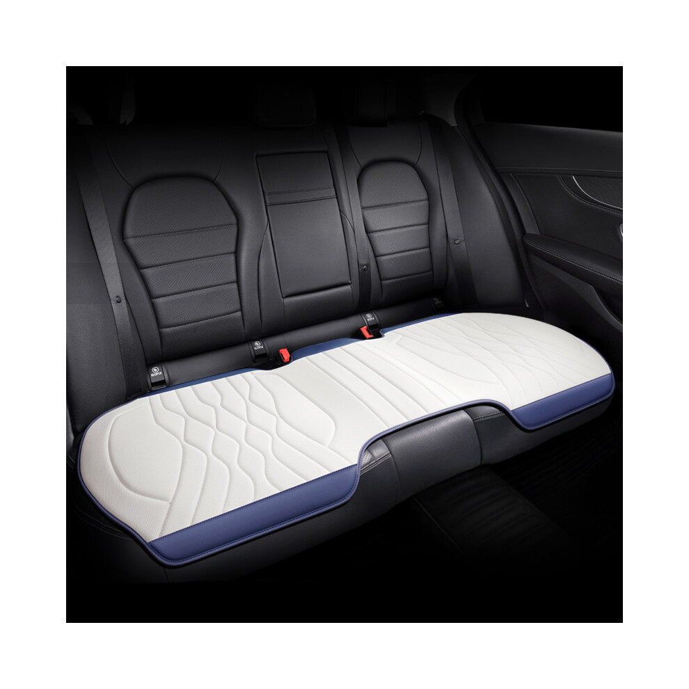 (rangée arrière bleue) Housse de siège de voiture en soie glacée Coussin de siège d'été antidérapant