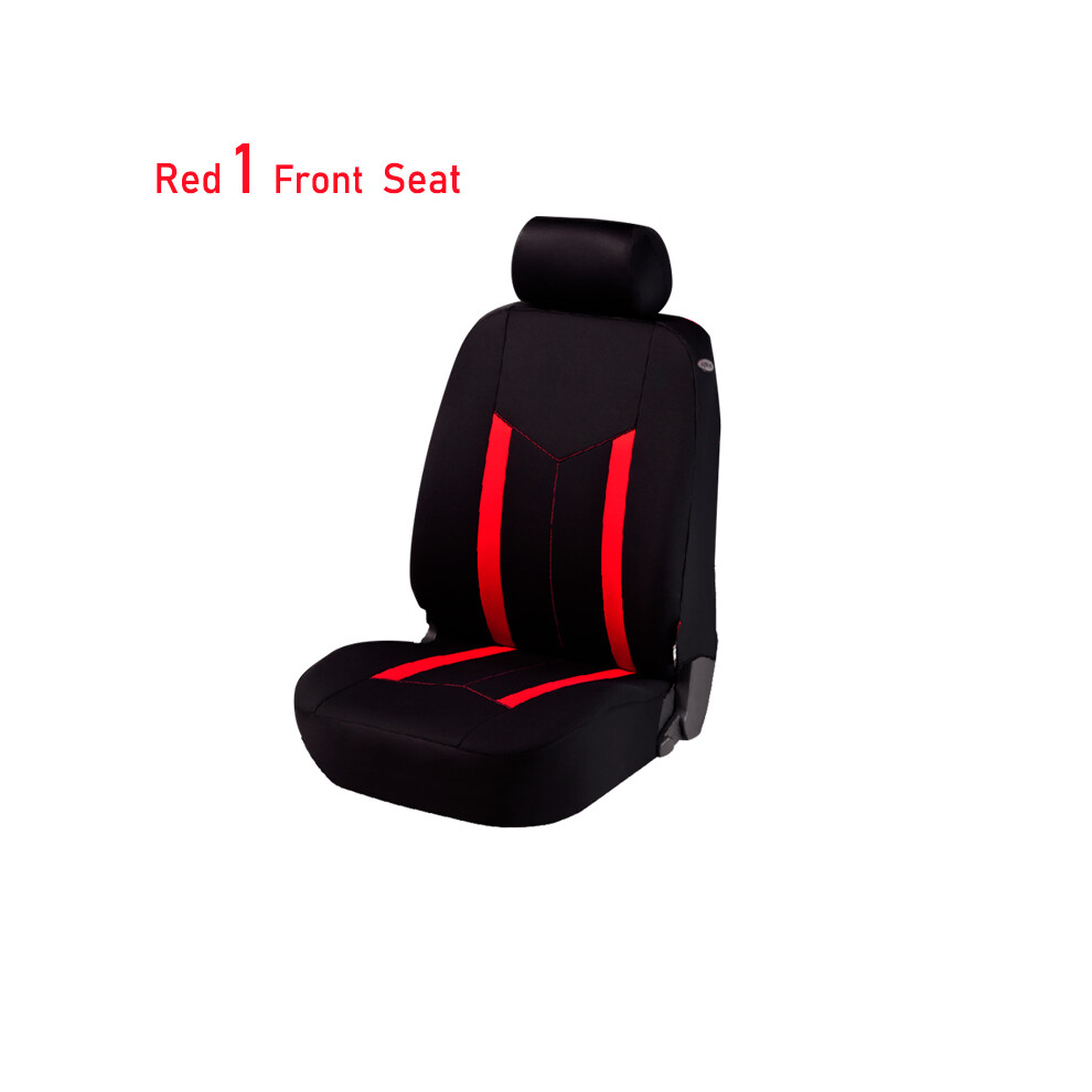 (Rouge 1 siège avant) AUTO PLUS Accessoires de voiture Intérieur Housses de siège de voiture universelles