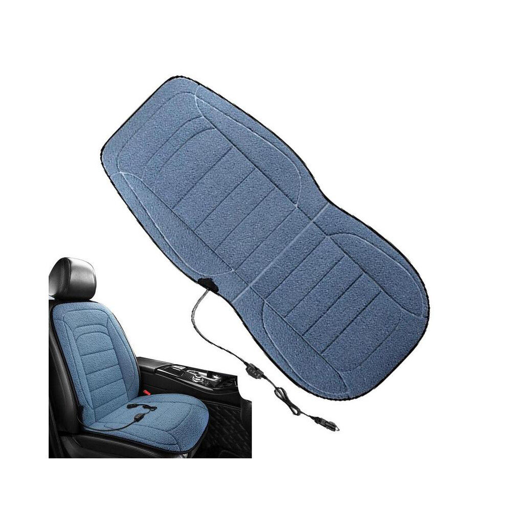 Housse de siège de voiture chauffante (bleue), coussin chauffant pour siège de voiture, sièges chauffants