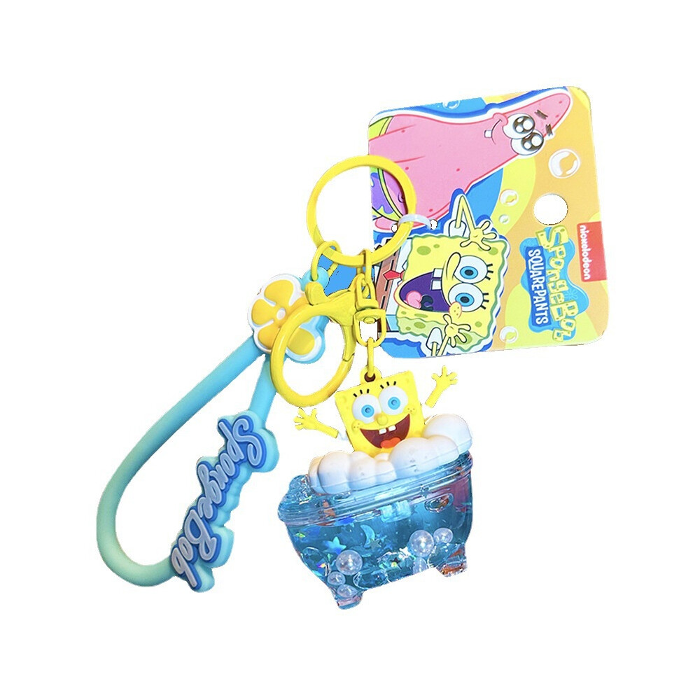 (SpongeBob)Bob l'éponge Patrick étoile baignoire porte-clés acrylique voiture sac à dos pendentif cadeau