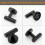 Matte Black Towel Hooks 2-Pack - SUS304 Round Design 3