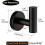 Matte Black Towel Hooks 2-Pack - SUS304 Round Design 4