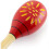 Decorated Wooden Maracas - Red - One Pair 4