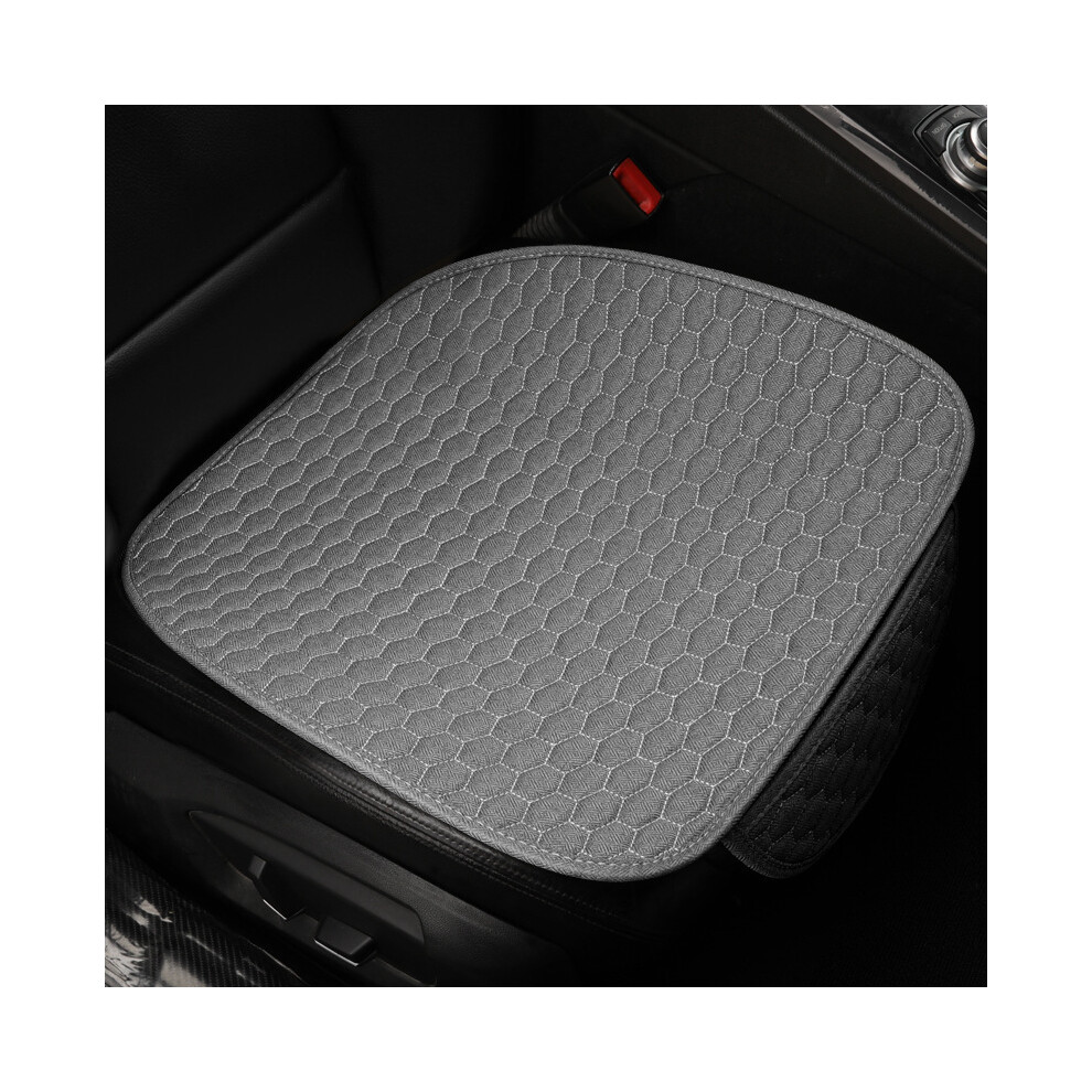 (1 pièce Coussin) Housse de siège de voiture en lin Coussin respirant et lavable Tapis de conception