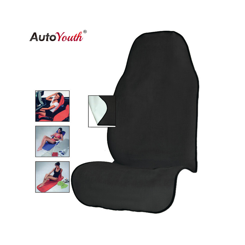 (NOIR) Housse de siège de voiture universelle pour entraînement, gym, yoga, plage, accessoires de voiture