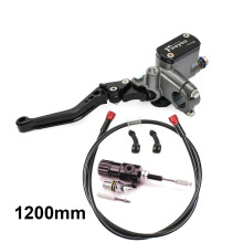(Zwart) 7/8 "22mm Motorcycle CNC Hydraulische Koppeling Kit Hendel Hoofdremcilinder 125 ~ 250cc voor