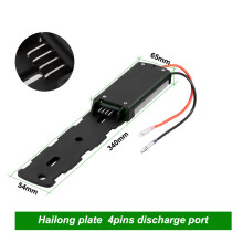 (Hailong1 4 Pins) YOSE POWER Ebike Batterij Bottom Base Hailong Polly Montageplaat 4Pin 5 Pins Vaste