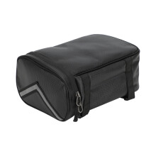 (Negro) Bolsa trasera para motocicleta, bolsa para asiento trasero, bolso de mano, bolso de hombro,