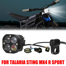 Päivitys Talaria Sting MX4 R Sport White LED-valotangolle Ajovalojen valokytkin Etu-LED-ajovalojen alumiini