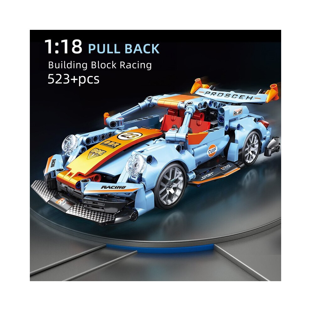 (67116-911TS) ToylinX Blocs de construction City Speed Car Cadeau festif Offrir un véhicule de course