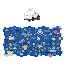 (8kpl Space)Palapeli Junavaunulelut lapsille Sarjakuva dinosaurukset Kilpa-autolelut sähköautoleluilla