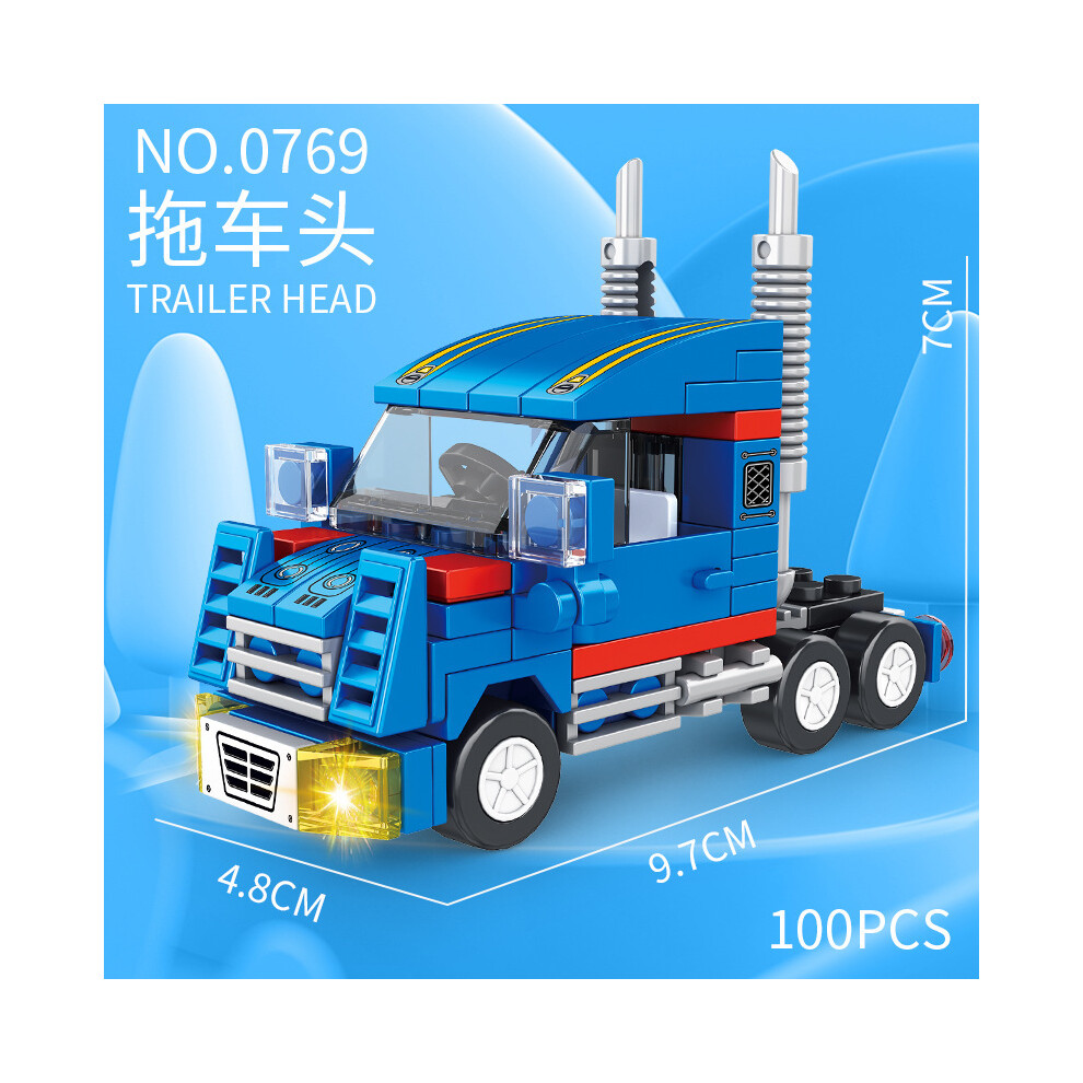 (Tracteur) Série de voitures de course Bloc de construction Camion Ingénierie Véhicule Modèle technique