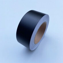 (3X300 CM-Matt Svart) 3/5/7/10 CM Svart Con Fiber Vinyl Racing Stripe Blank Matt Vinyl Wrap Film Bildekaler