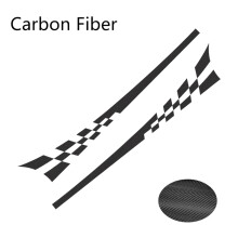 (Con Fiber)2st/lot 220x25cm Bil gör-det-själv Båda sidor Klistermärken Race Stripes Kamouflage Bilar