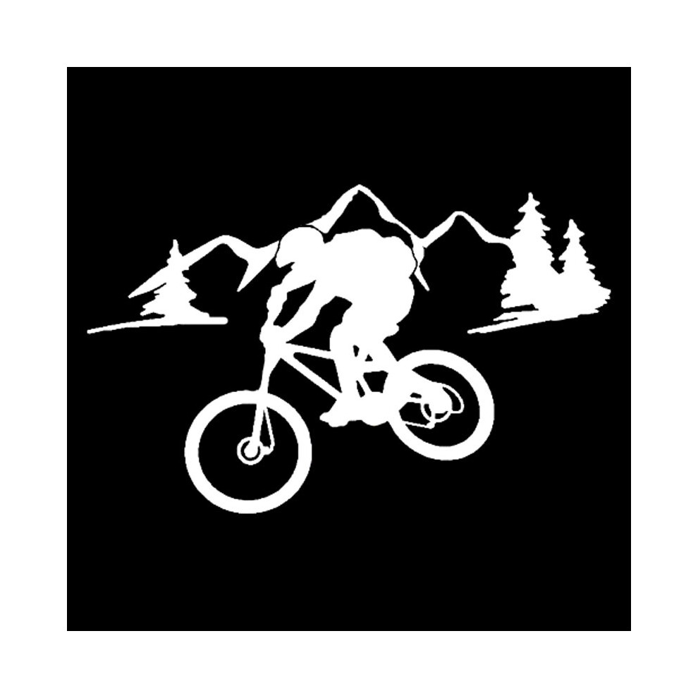 (15 cm - Côté le plus long - Y123 Blanc) 15 cm/20 cm VTT Vélo Équitation Montagne Route Modélisation