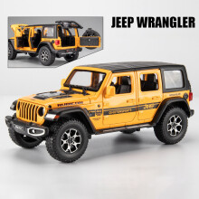 (Giallo) 1:22 Jeep Wrangler Rubicon Modellini in lega pressofusi e veicoli giocattolo Modellino auto