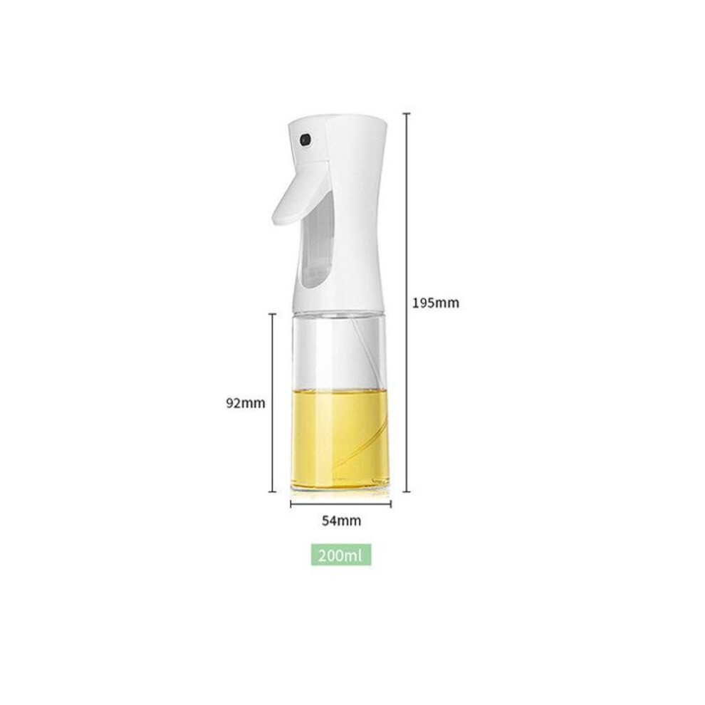(200ML, White) Oil Spray Bottle For Cooking And Barbecue Use