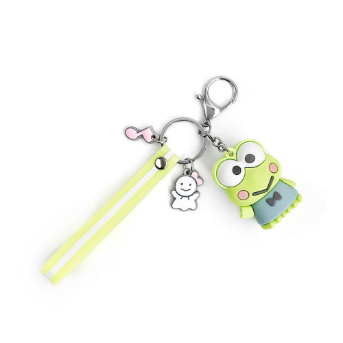 Frog)Sanrio mignon personnage de dessin animé porte-clés Kuromi mélodie Hello Kitty pendentif