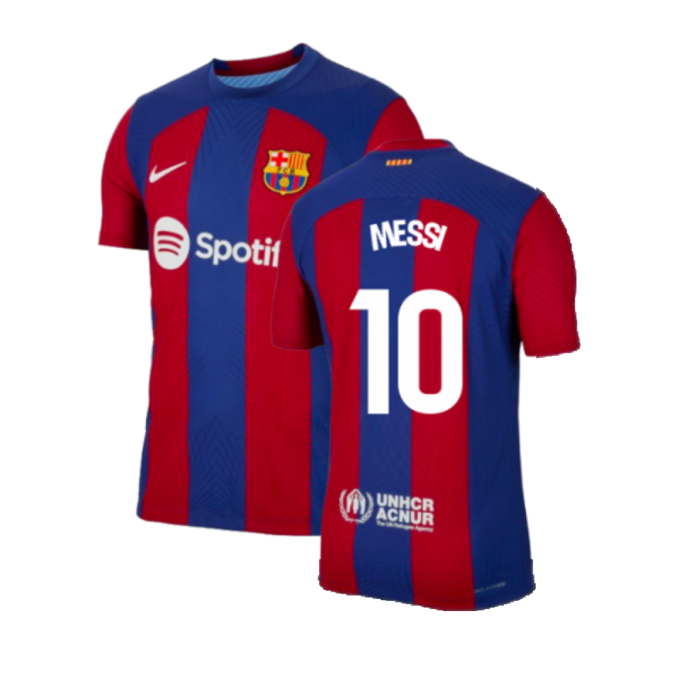 (XXL) 2023-2024 Barcelona Authentic Home Shirt (Messi 10)